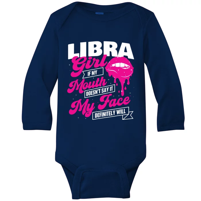 Libra Astrology Birthday Zodiac Sign Baby Long Sleeve Bodysuit