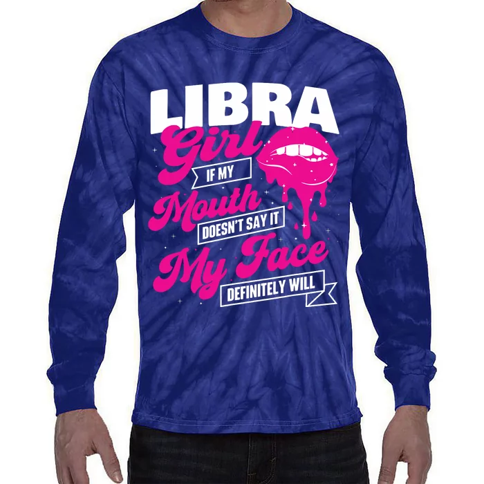 Libra Astrology Birthday Zodiac Sign Tie-Dye Long Sleeve Shirt