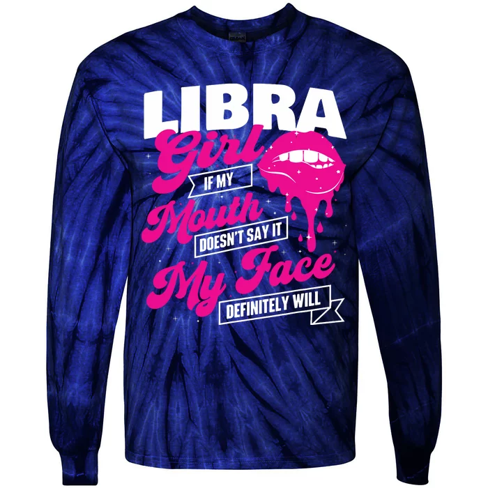 Libra Astrology Birthday Zodiac Sign Tie-Dye Long Sleeve Shirt