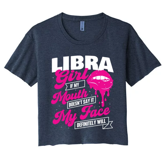 Libra Astrology Birthday Zodiac Sign Women's Crop Top Tee