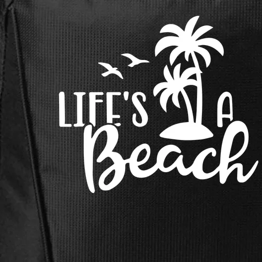 Life's A Beach Tropical City Backpack