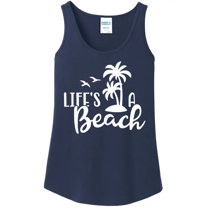 Life's A Beach Tropical Ladies Essential Tank