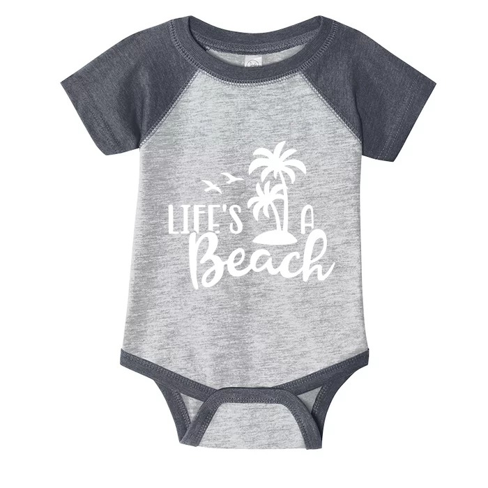 Life's A Beach Tropical Infant Baby Jersey Bodysuit