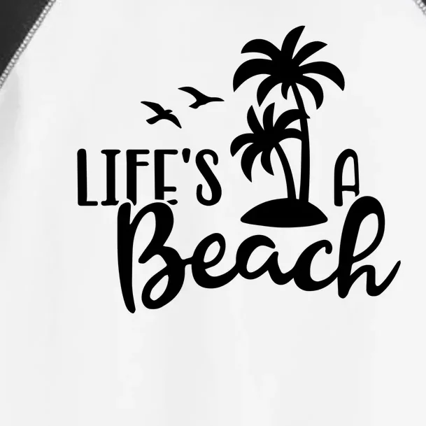 Life's A Beach Tropical Toddler Fine Jersey T-Shirt