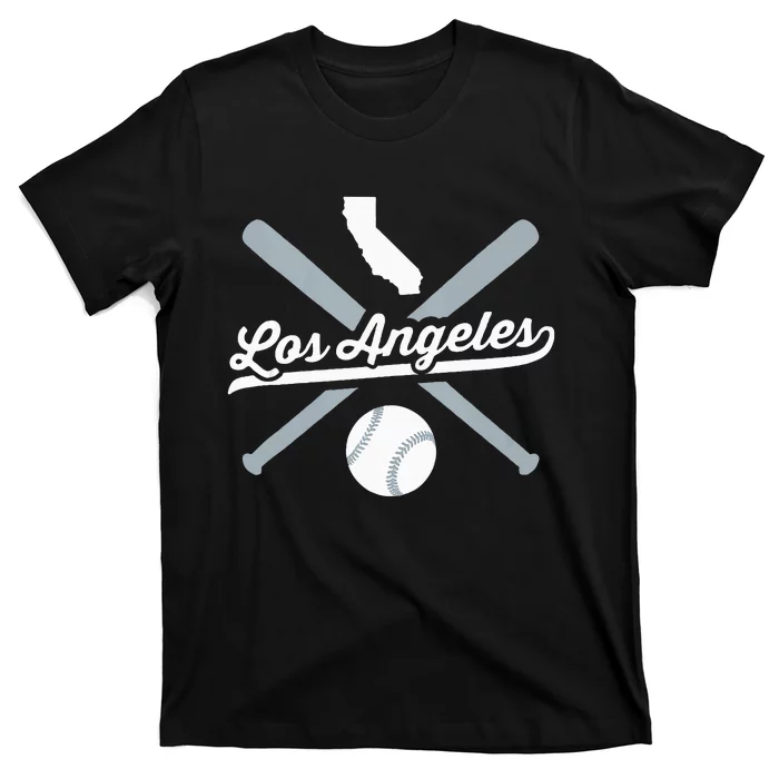 Los Angeles Baseball California Pride Love City T-Shirt