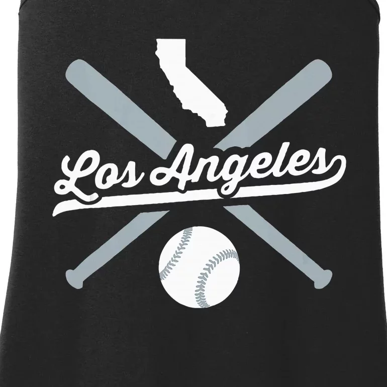 Los Angeles Baseball California Pride Love City Ladies Essential Tank