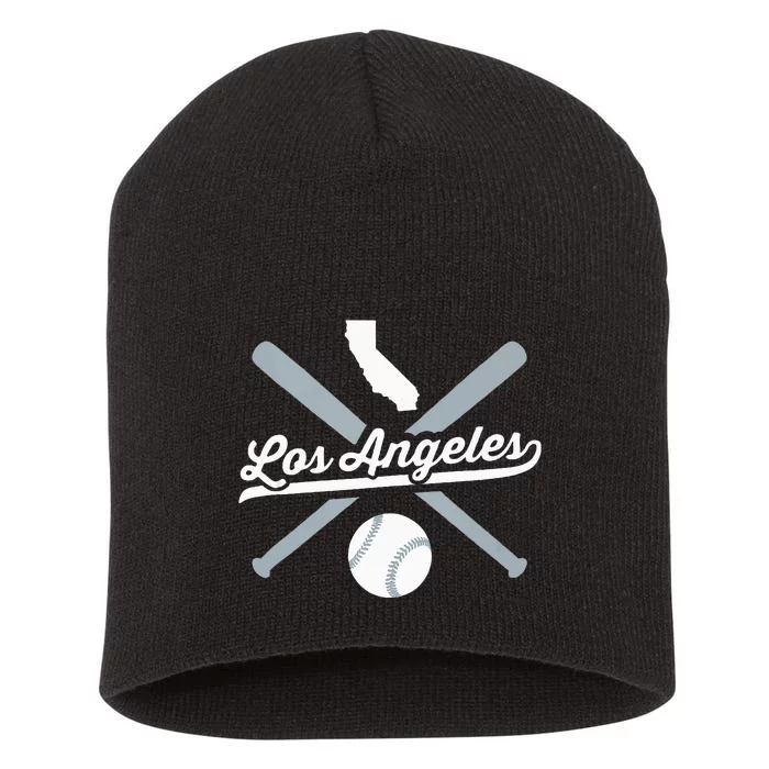 Los Angeles Baseball California Pride Love City Short Acrylic Beanie