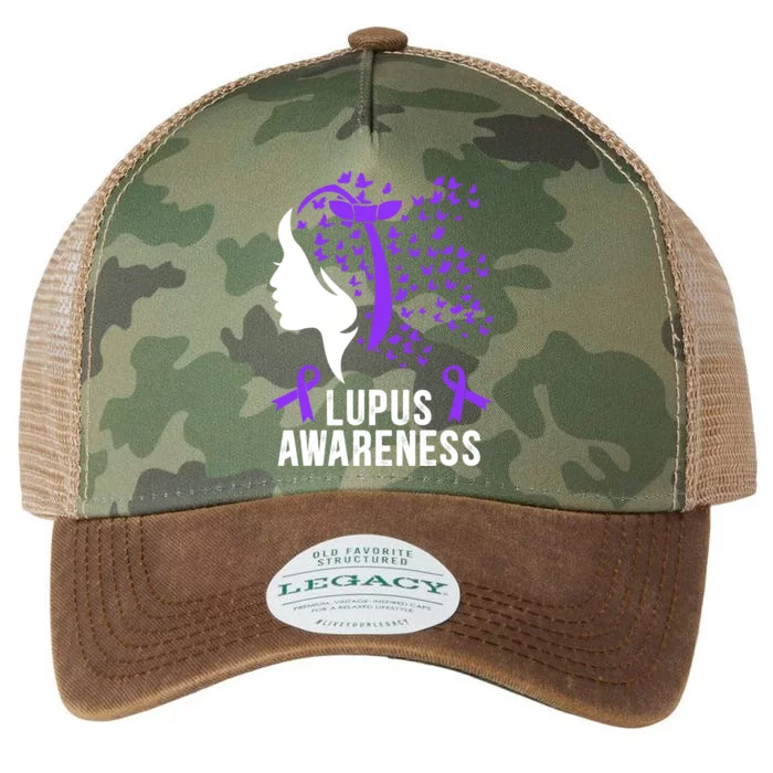 Lupus Awareness Butterfly Wear Purple Autoimmune Disease Lupus Fighter Legacy Tie Dye Trucker Hat