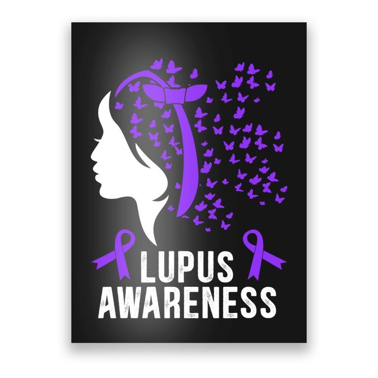 Lupus Awareness Butterfly Wear Purple Autoimmune Disease Lupus Fighter ...