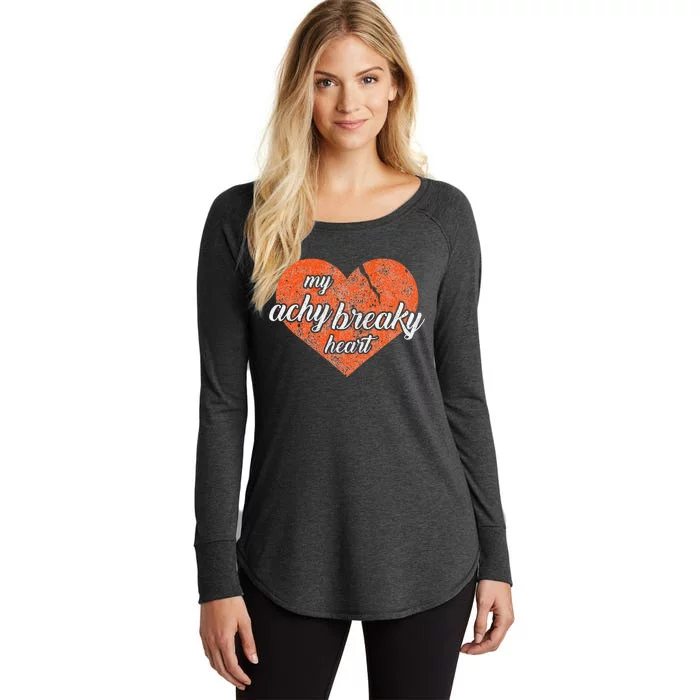 Lyriclyfe Achy Breaky Heart Women's Perfect Tri Tunic Long Sleeve Shirt