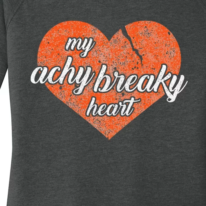 Lyriclyfe Achy Breaky Heart Women's Perfect Tri Tunic Long Sleeve Shirt