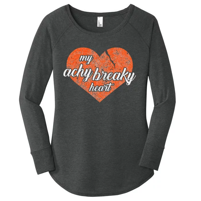 Lyriclyfe Achy Breaky Heart Women's Perfect Tri Tunic Long Sleeve Shirt