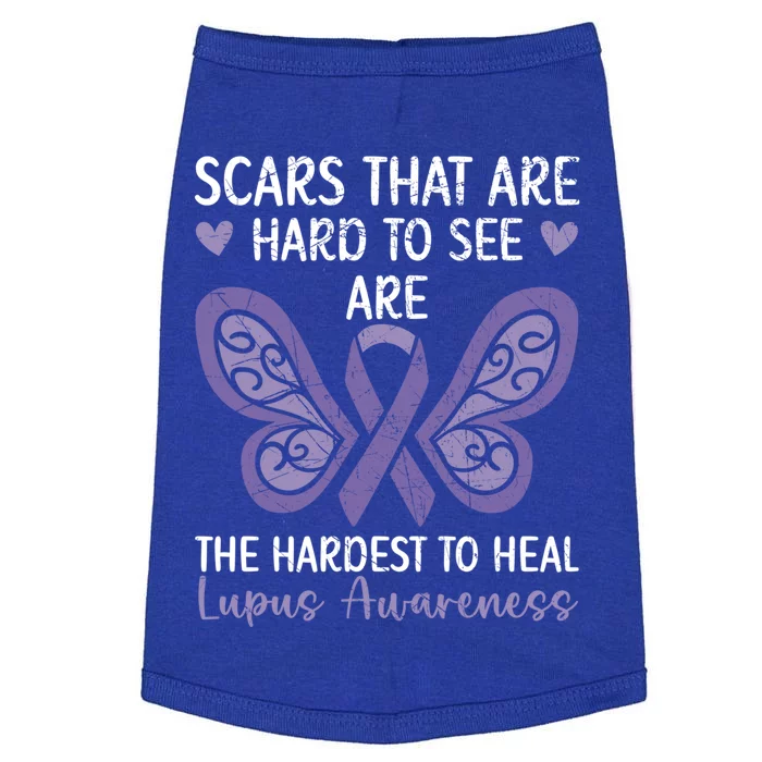 Lupus Awareness Butterfly Wear Purple Sle Autoimmune Disease Meaningful Gift Doggie Tank