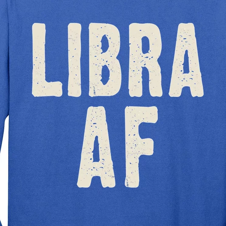 Libra Af Birthday Born In September October Retro Gift Idea Gift Tall Long Sleeve T-Shirt