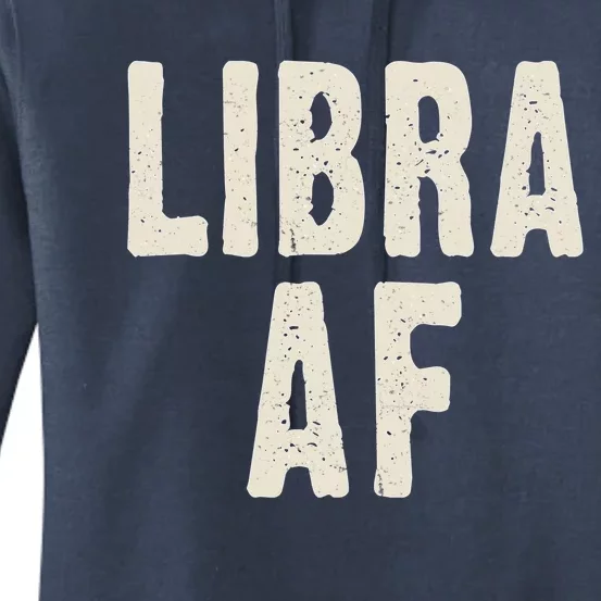 Libra Af Birthday Born In September October Retro Gift Idea Gift Women's Pullover Hoodie