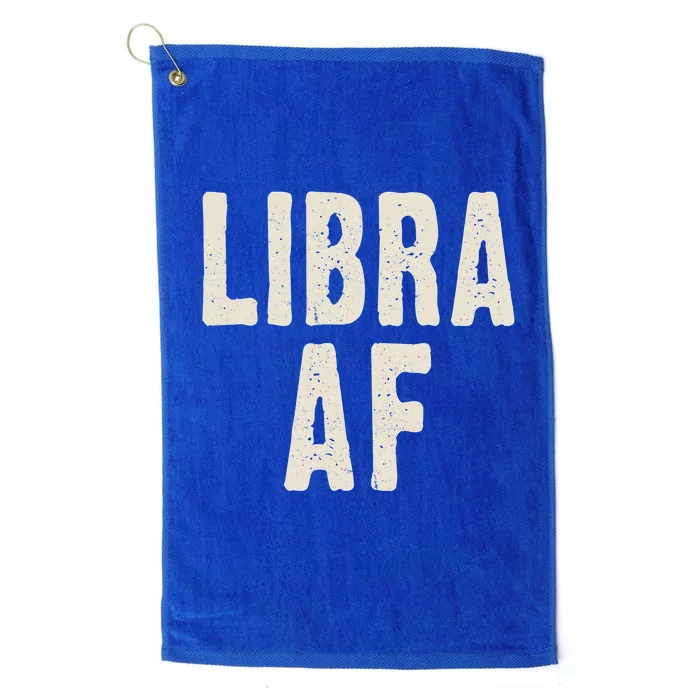 Libra Af Birthday Born In September October Retro Gift Idea Gift Platinum Collection Golf Towel