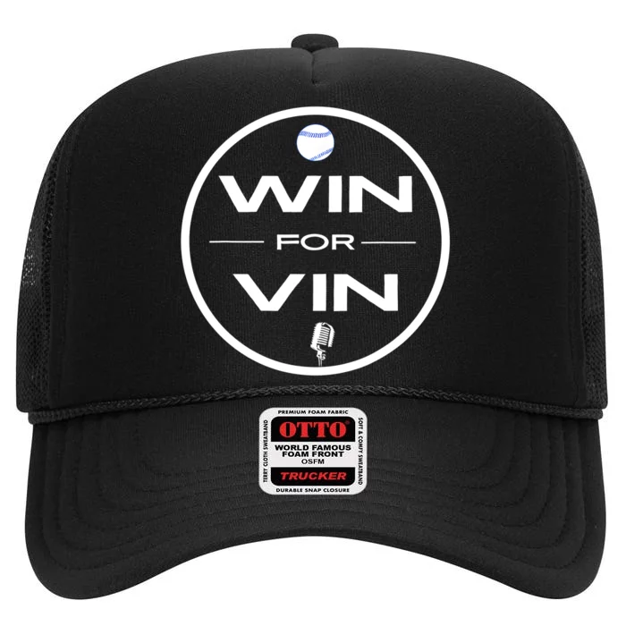 Los Angeles Baseball Win For Vin Microphone High Crown Mesh Trucker Hat