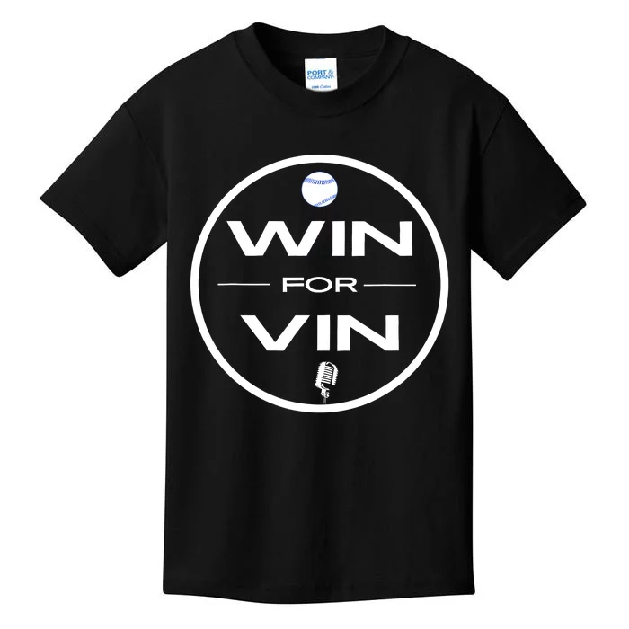 Los Angeles Baseball Win For Vin Microphone Kids T-Shirt