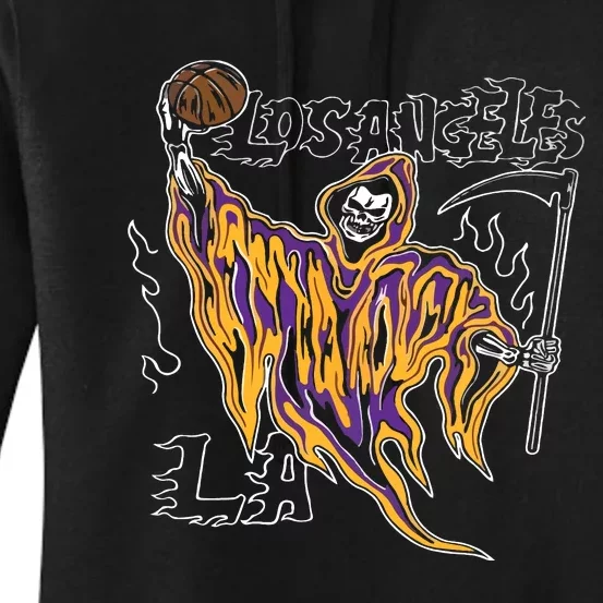 Los Angeles Basketball Player Women's Pullover Hoodie