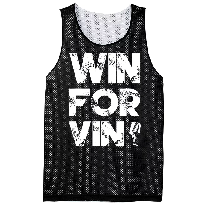 Los Angeles Baseball Announcer Win For Vin Microphone Mesh Reversible Basketball Jersey Tank