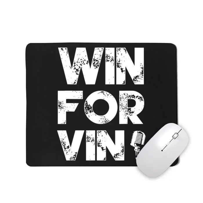 Los Angeles Baseball Announcer Win For Vin Microphone Mousepad