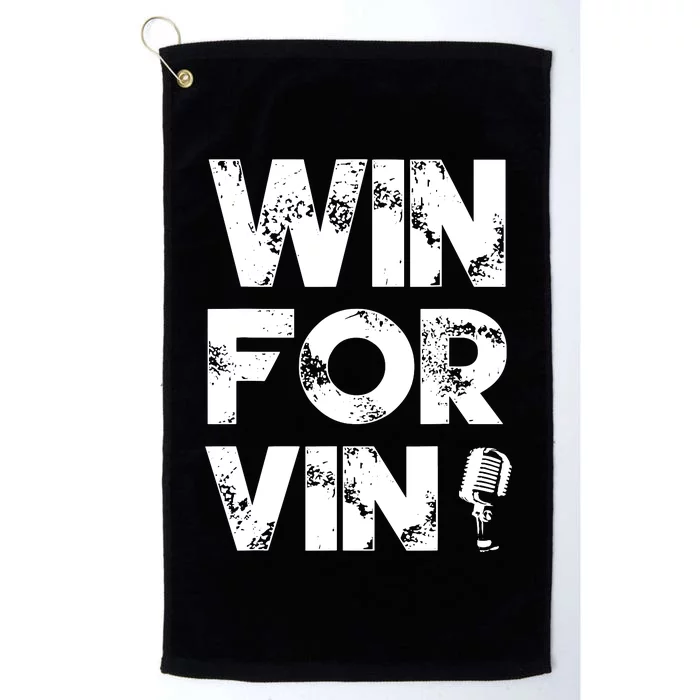 Los Angeles Baseball Announcer Win For Vin Microphone Platinum Collection Golf Towel