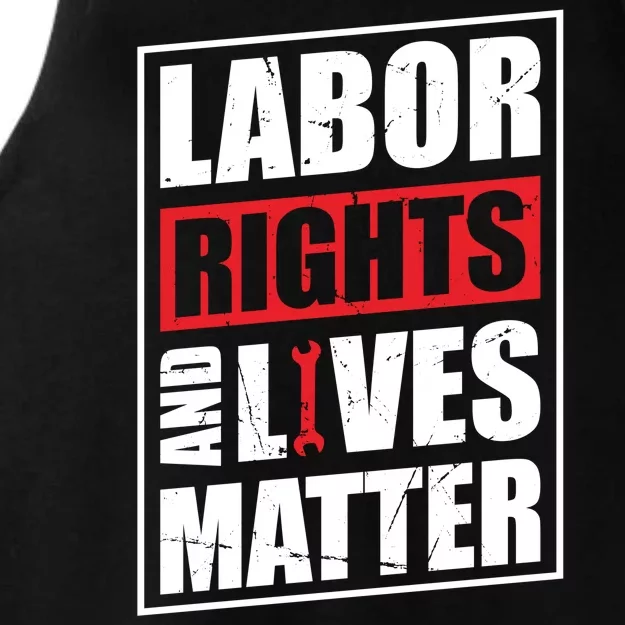 Labor Rights And Lives Matter Ladies Tri-Blend Wicking Tank