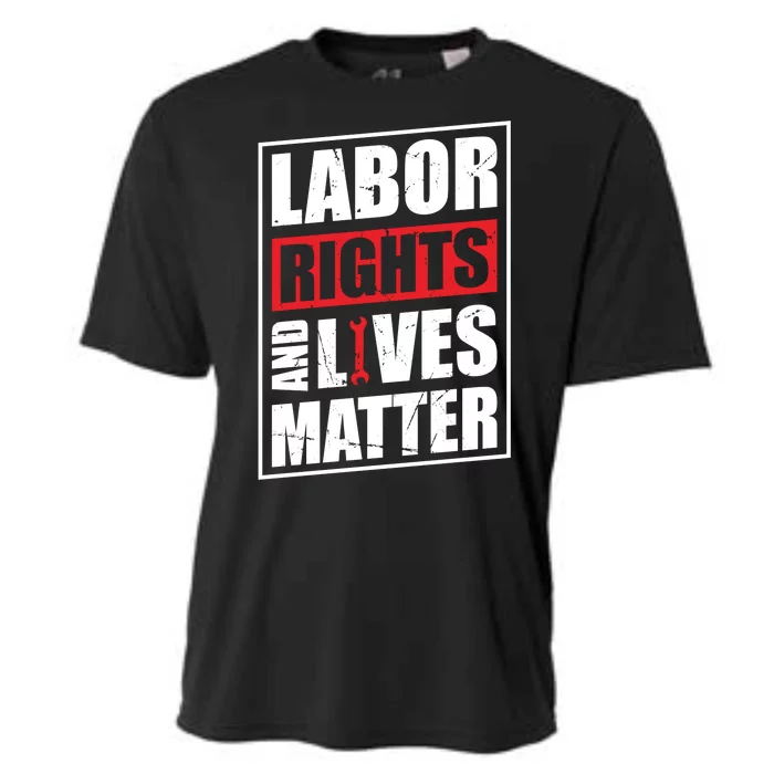 Labor Rights And Lives Matter Cooling Performance Crew T-Shirt