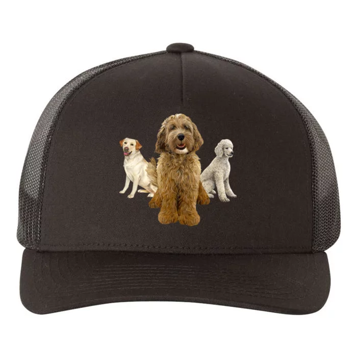 Labradoodle Trio Yupoong Adult 5-Panel Trucker Hat