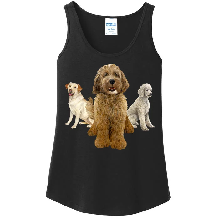 Labradoodle Trio Ladies Essential Tank