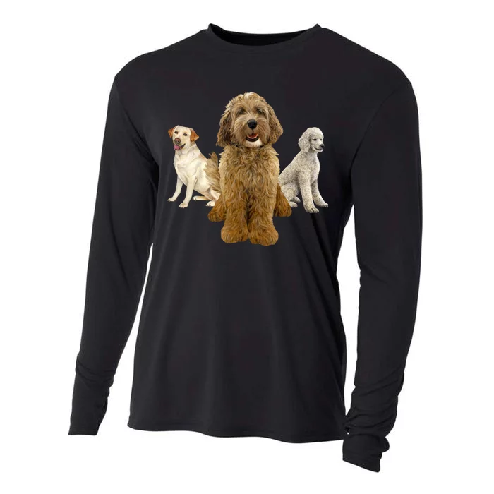 Labradoodle Trio Cooling Performance Long Sleeve Crew