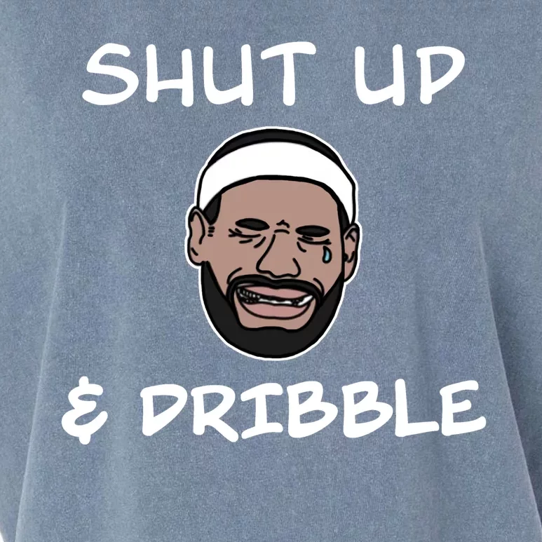 Labron Crying Shut Up And Dribble Garment-Dyed Women's Muscle Tee