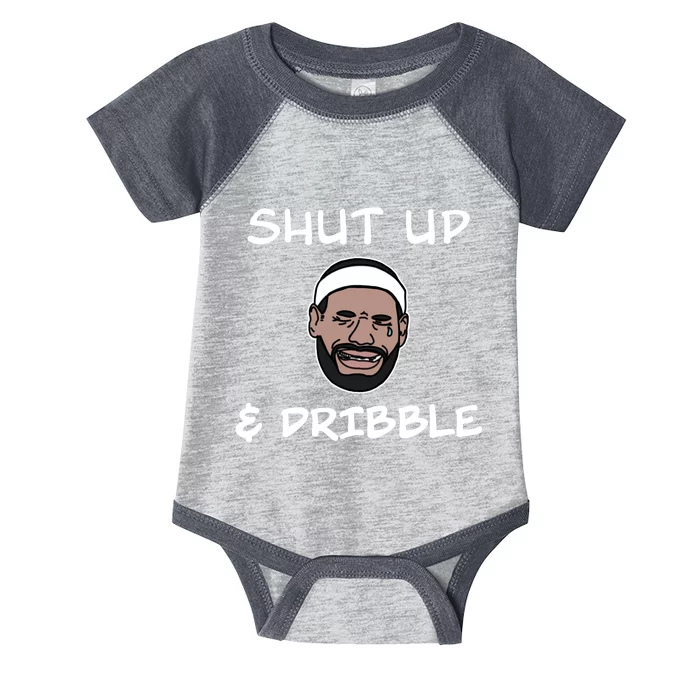 Labron Crying Shut Up And Dribble Infant Baby Jersey Bodysuit