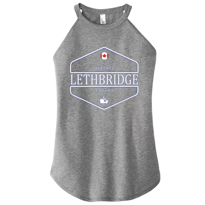 Lethbridge Alberta Canada Lethbridge Canada Funny Gift Women’s Perfect Tri Rocker Tank