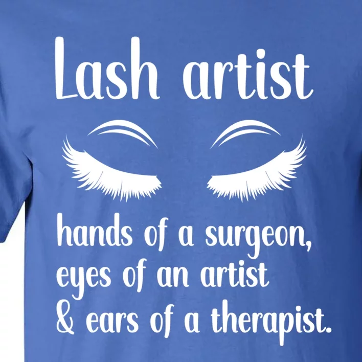 Lash Artist Cute Definition Eyelash Artist Gift Tall T-Shirt