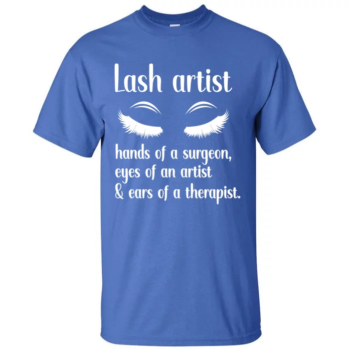 Lash Artist Cute Definition Eyelash Artist Gift Tall T-Shirt