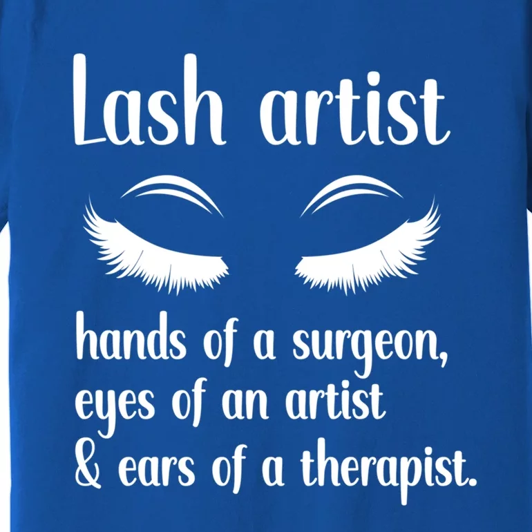 Lash Artist Cute Definition Eyelash Artist Gift Premium T-Shirt