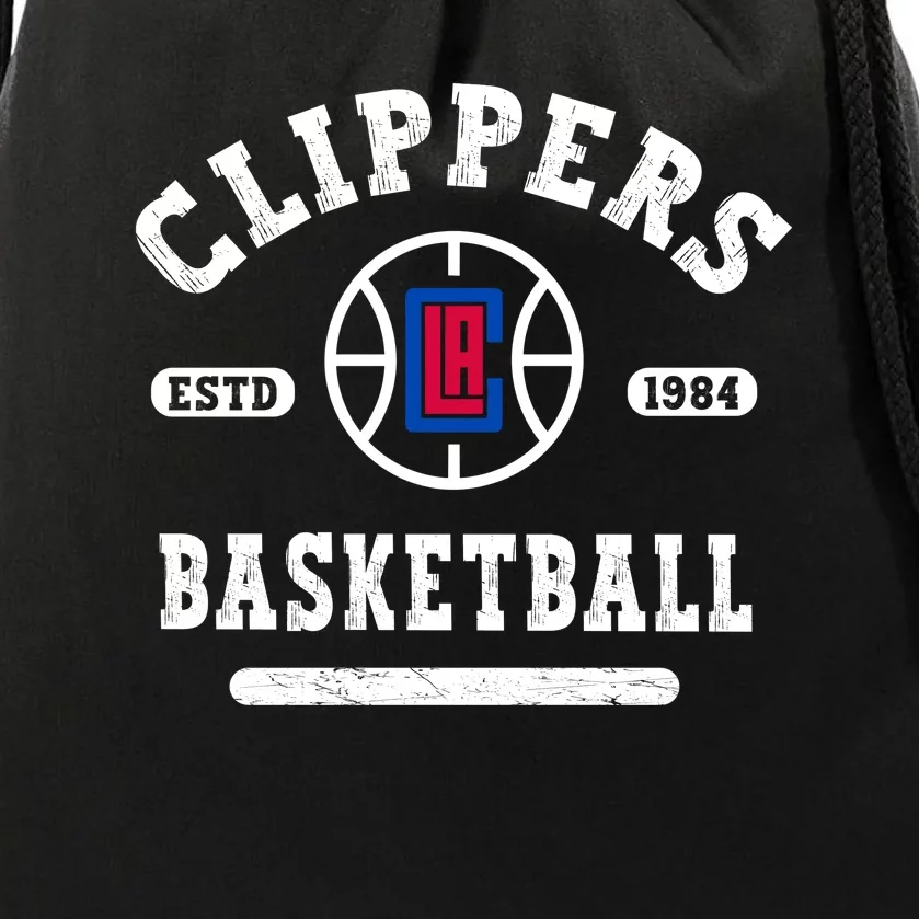 Los Angeles Clippers Basketball Drawstring Bag