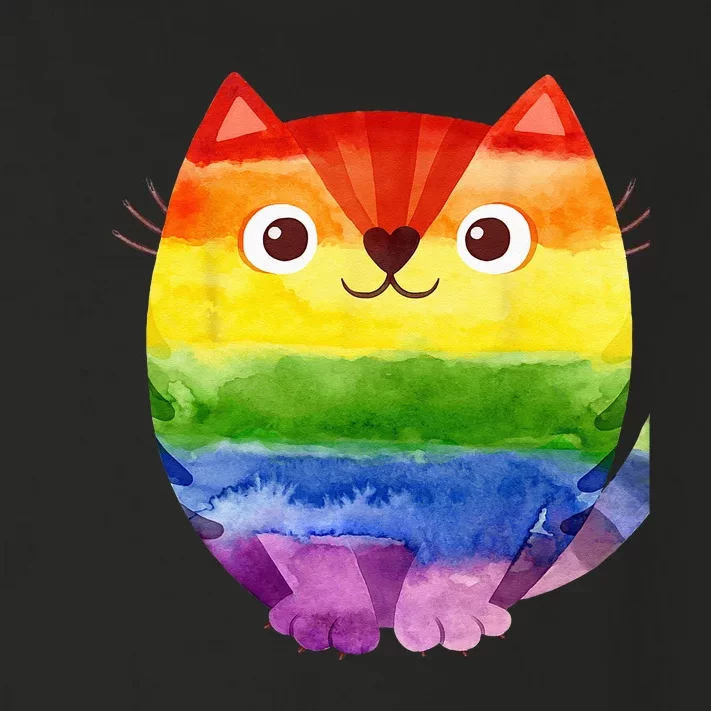 LGBT Allied Cat Be Kind Gay Rainbow Funny LGBTQ Toddler Long Sleeve Shirt