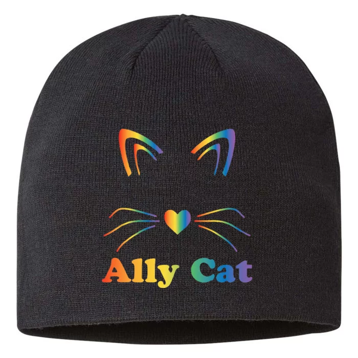 LGBTQ + Ally Cat LGBTQ Ally Cat Pride 8 1/2in Sustainable Knit Beanie