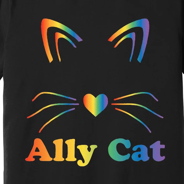 LGBTQ + Ally Cat LGBTQ Ally Cat Pride Premium T-Shirt