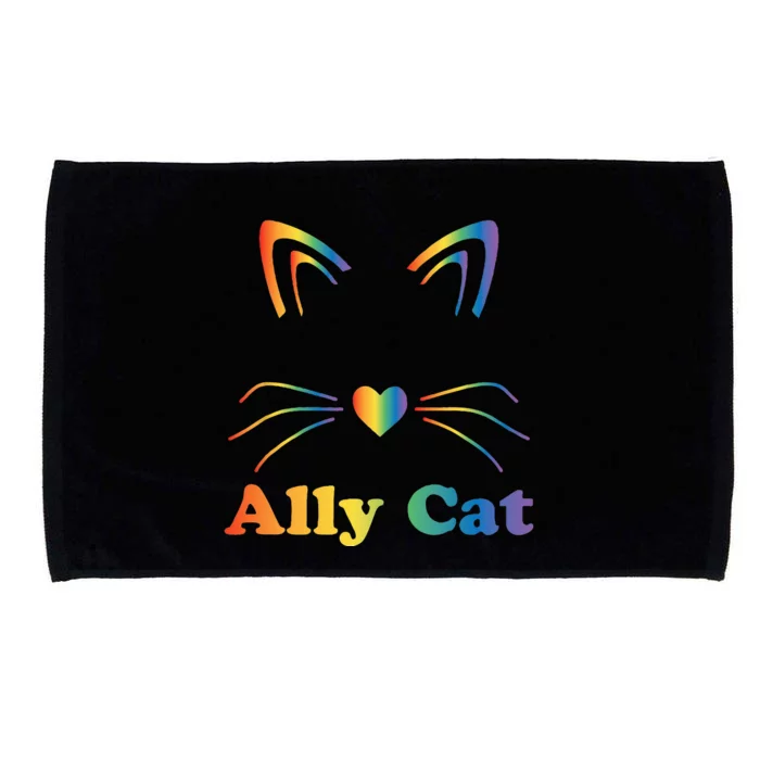 LGBTQ + Ally Cat LGBTQ Ally Cat Pride Microfiber Hand Towel