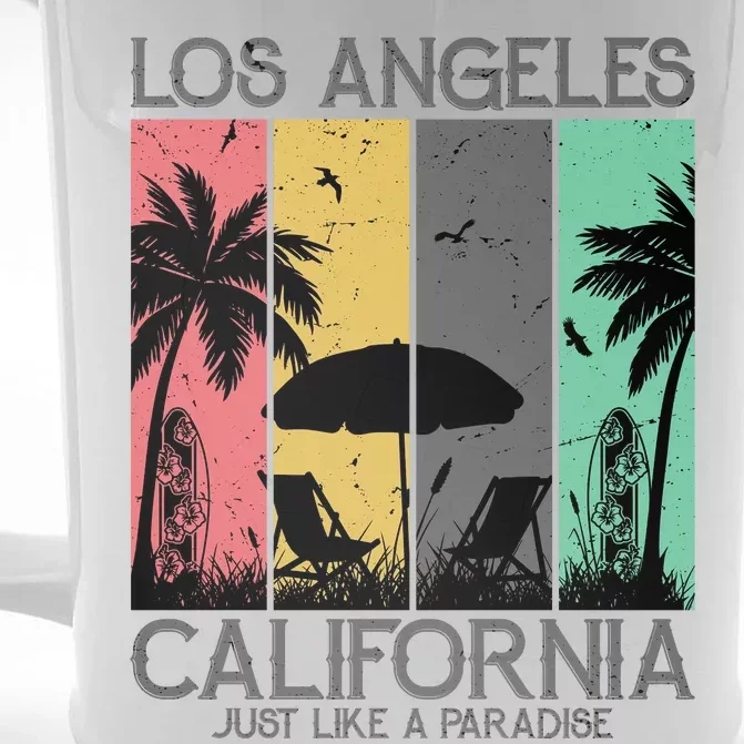 Los Angeles California Just Like A Paradise Retro Front & Back Beer Stein