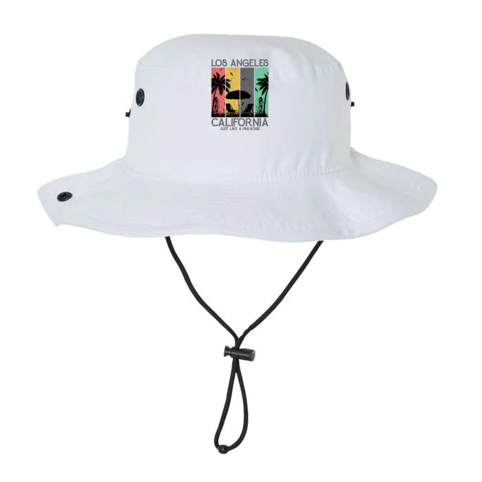 Los Angeles California Just Like A Paradise Retro Legacy Cool Fit Booney Bucket Hat