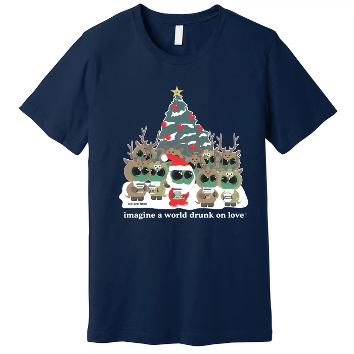 Lotus Alien Christmas Party Premium T-Shirt