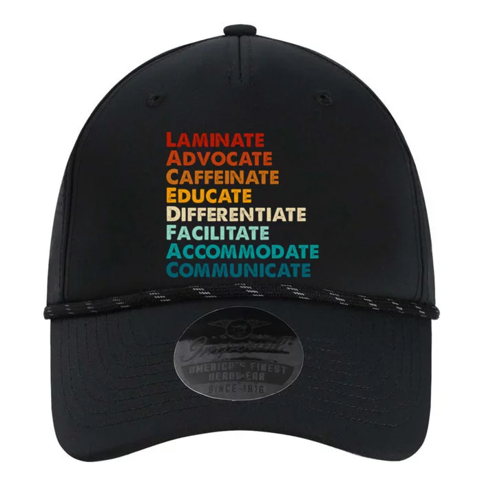 Laminate Advocate Caffeinate Educate SPED Special Education Performance The Dyno Cap