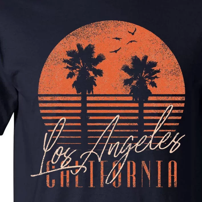 Los Angeles California Beach Retro Summer Graphic Tall T-Shirt