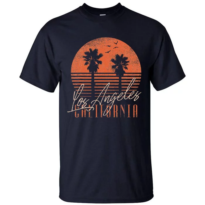 Los Angeles California Beach Retro Summer Graphic Tall T-Shirt