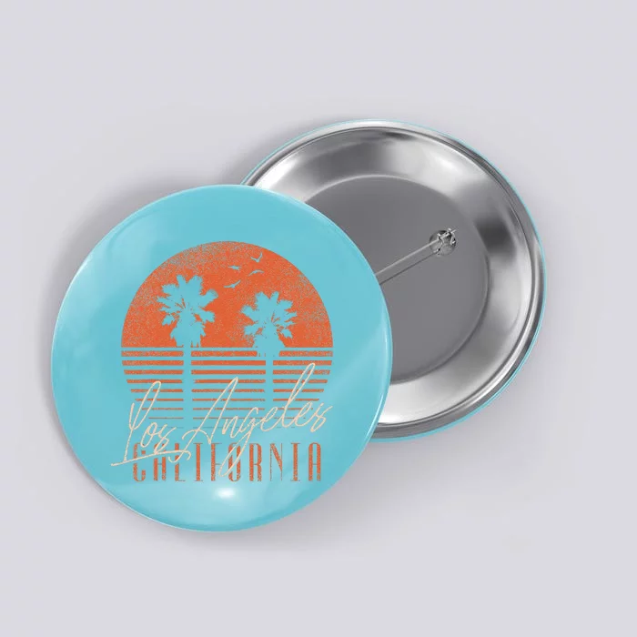 Los Angeles California Beach Retro Summer Graphic Button