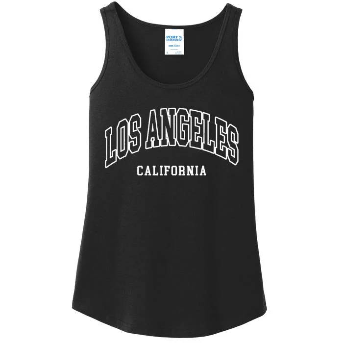 Los Angeles California Throwback Design Classic Ladies Essential Tank